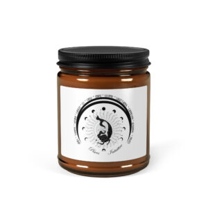 Amber jar soy candle
